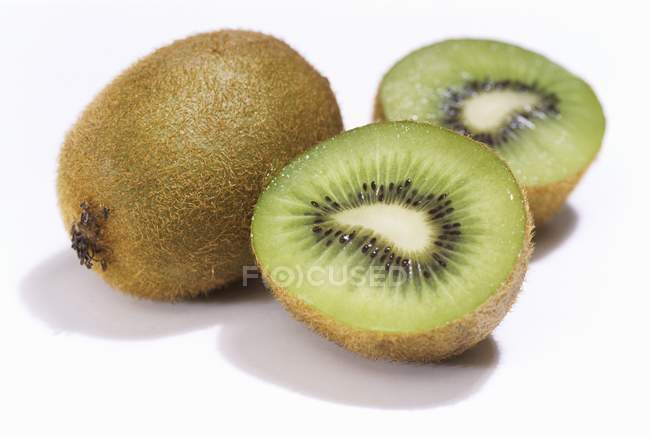 Kiwi fruit on white background — Stock Photo