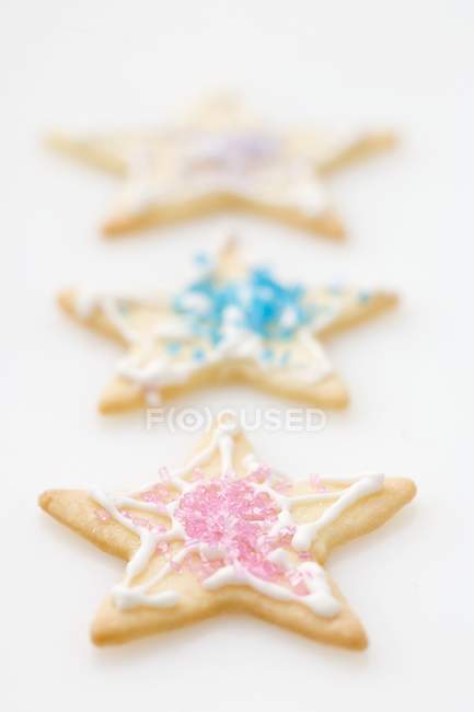 Biscuits étoilés au sucre — Photo de stock