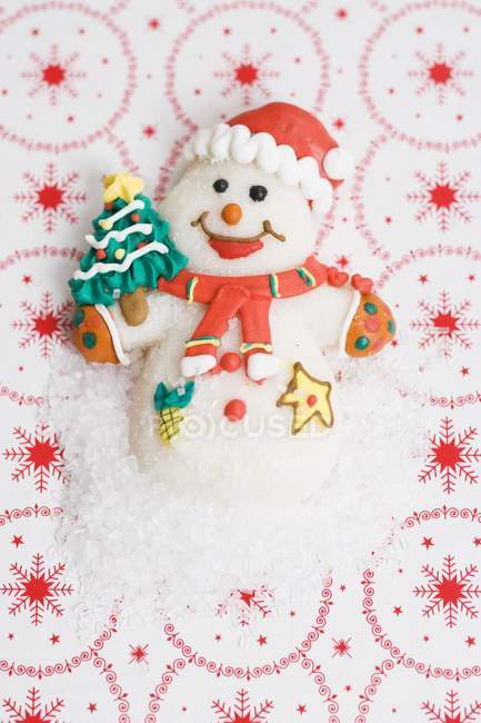 Bonhomme de neige doux Noël — Photo de stock