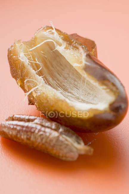 Dried half of date — Stock Photo