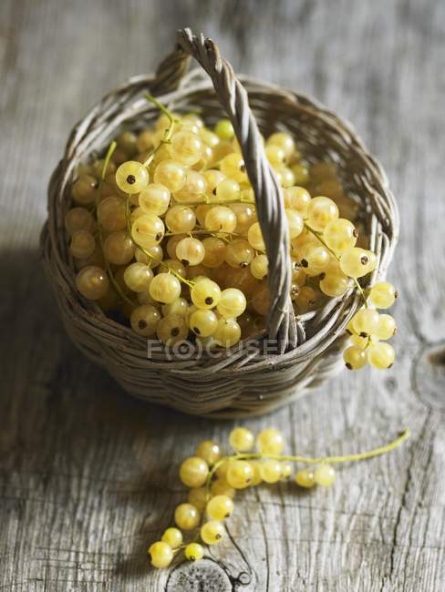 Groselhas brancas maduras frescas — Fotografia de Stock