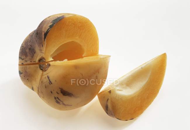 Pepino melon with section removed — Stock Photo