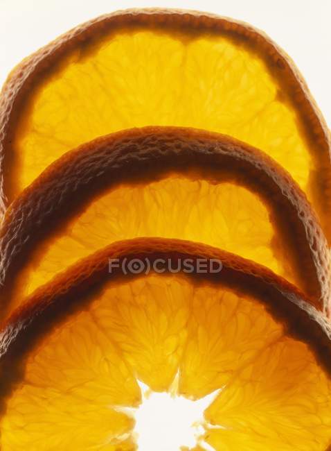 Tranches fraîches d'orange — Photo de stock
