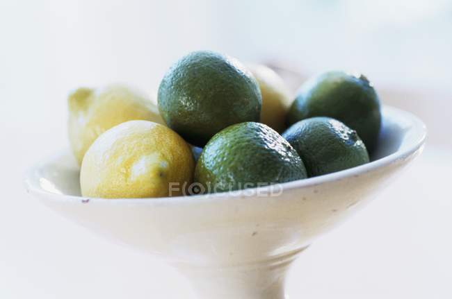 Ripe Lemons and limes — Stock Photo