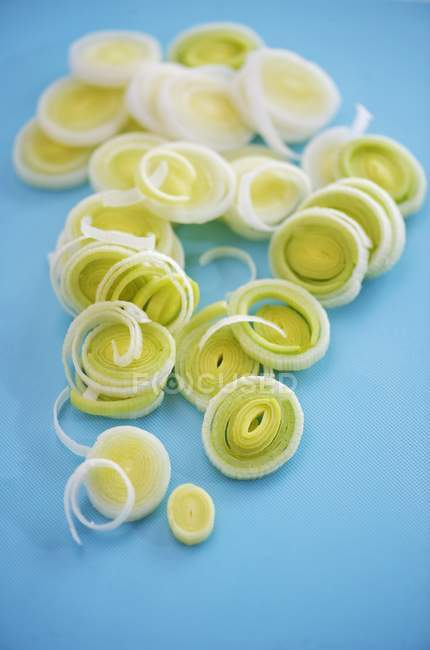 Fresh Leek rings — Stock Photo