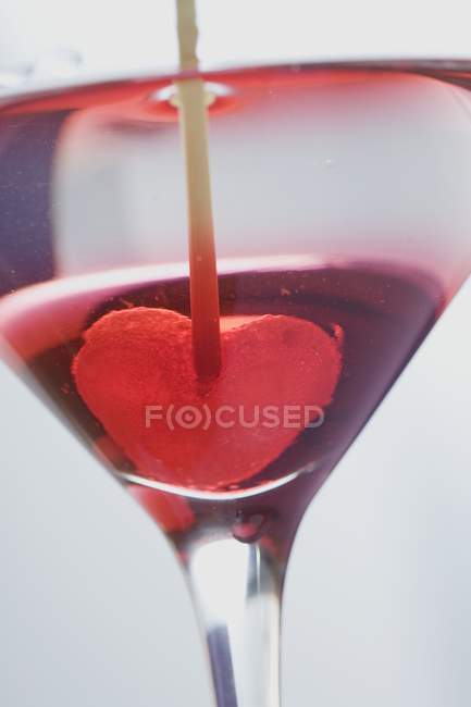 Martini con gelatina in vetro — Foto stock