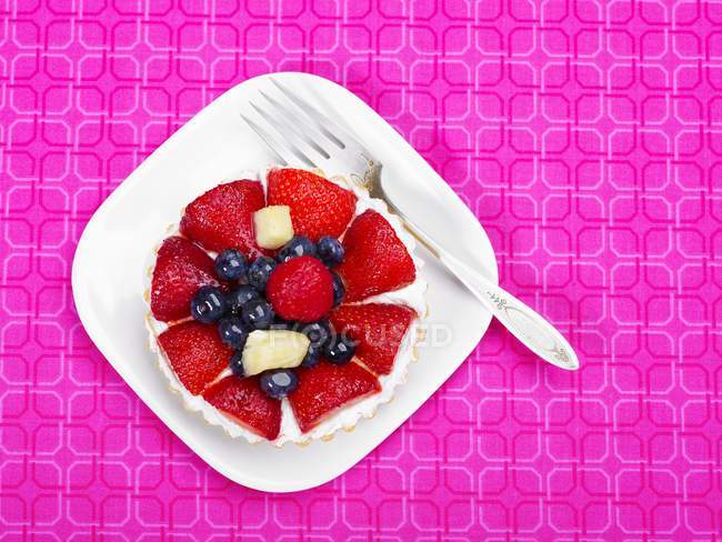 Blueberry e abacaxi Tart — Fotografia de Stock