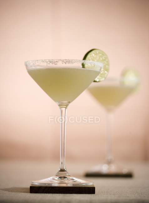 Margarita in un bicchiere di bordo salato — Foto stock