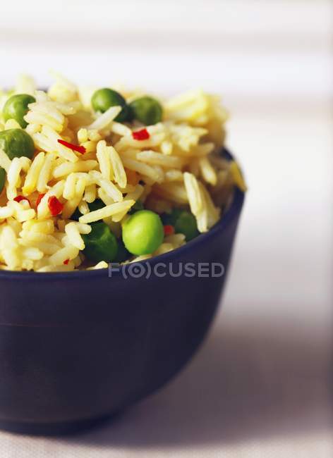 Basmati rice with peas — Stock Photo