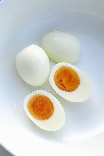 Hard-boiled eggs — Stock Photo