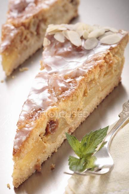 Gâteau aux pommes glacées — Photo de stock