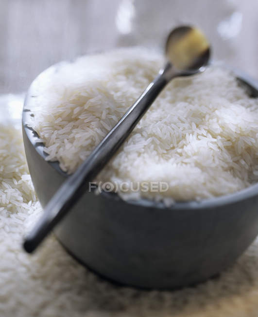 Неприготовленный жасминовый рис — стоковое фото