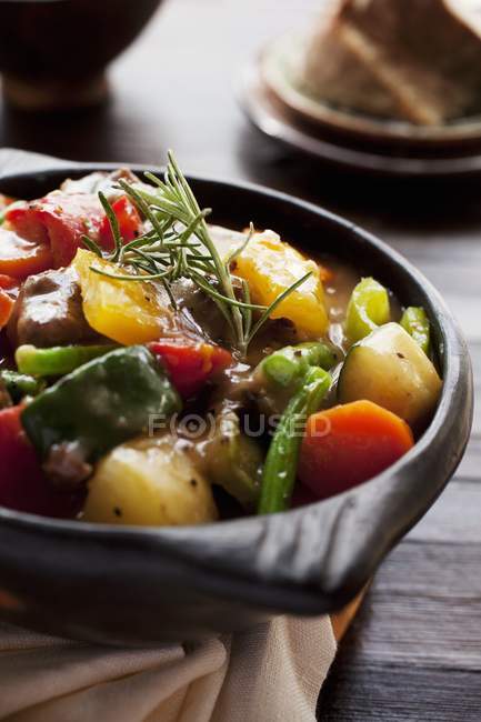 Ragoût de boeuf et de légumes — Photo de stock