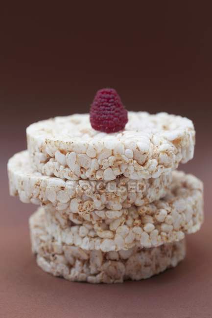 Stack of rice cakes — Stock Photo