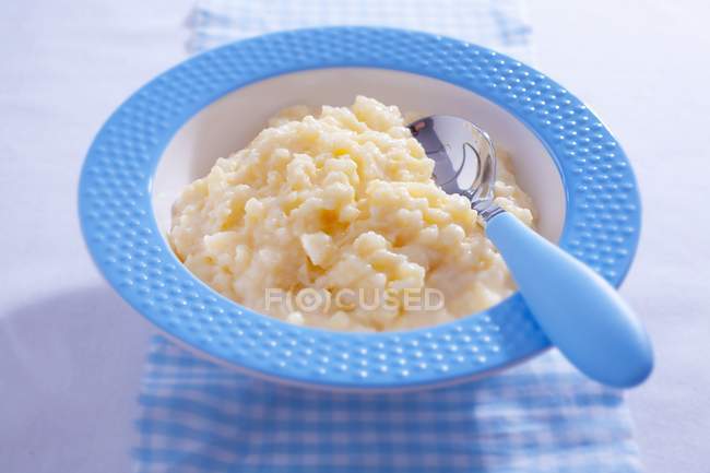 Vanilla rice pudding — Stock Photo
