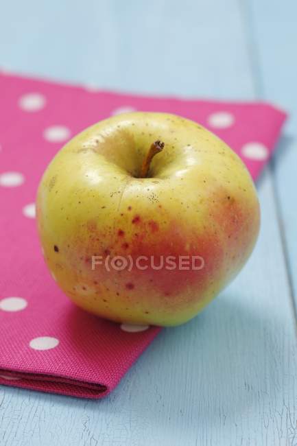 Manzana orgánica amarilla - foto de stock