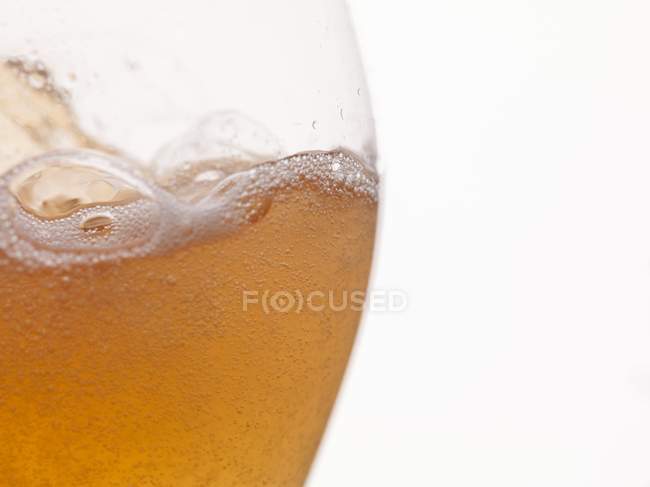 Bicchiere di sidro schiumoso — Foto stock