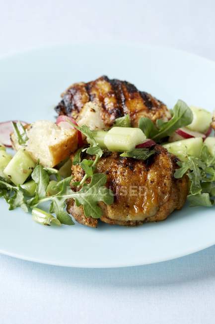 Grilled Chicken Thighs — Stock Photo