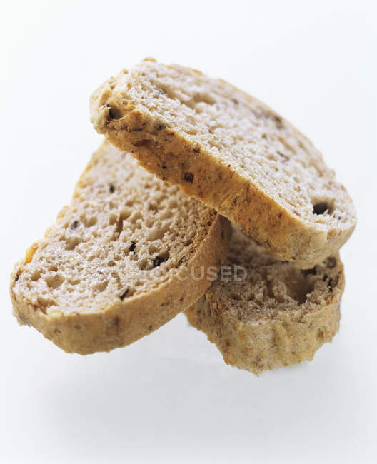 Tranches de pain d'olive — Photo de stock