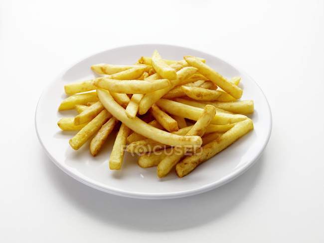 Тарелка картофеля фри — стоковое фото