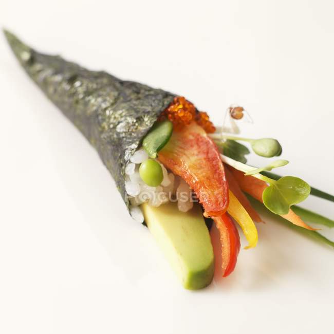 Cône de sushi au homard et riz — Photo de stock