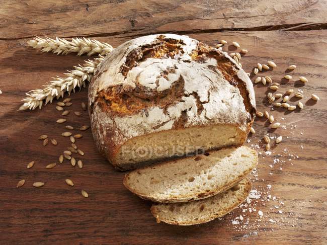 Rustic loaf of bread — Stock Photo