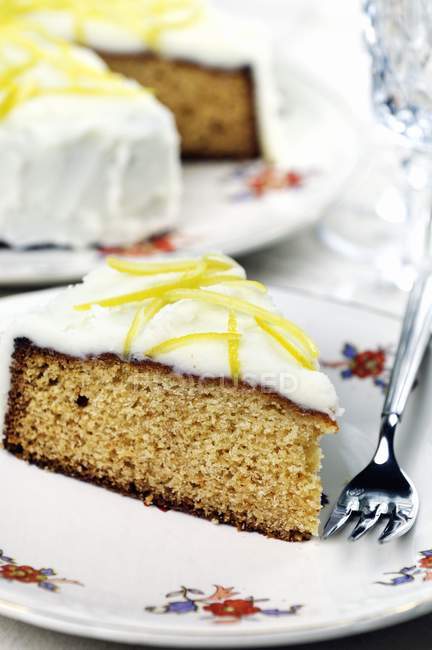 Torta al miele con glassa — Foto stock