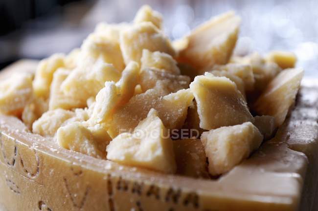 Pieces of Parmesan cheese — Stock Photo
