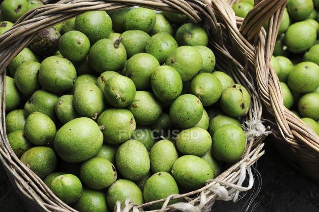 Freshly picked walnuts — Stock Photo