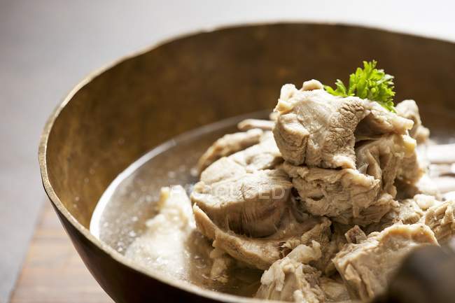 Lamb stew in dish — Stock Photo