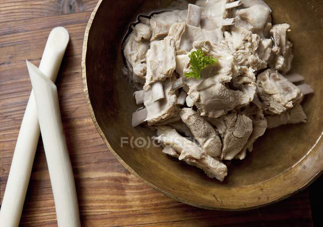 Ragoût d'agneau sur assiette — Photo de stock