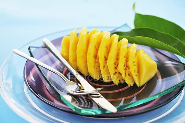 Sliced fresh pineapple — Stock Photo