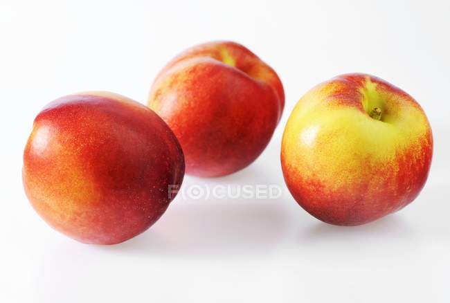 Fresh ripe nectarines — Stock Photo