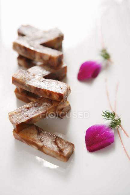Erdnüsse gemischtes Fleisch — Stockfoto