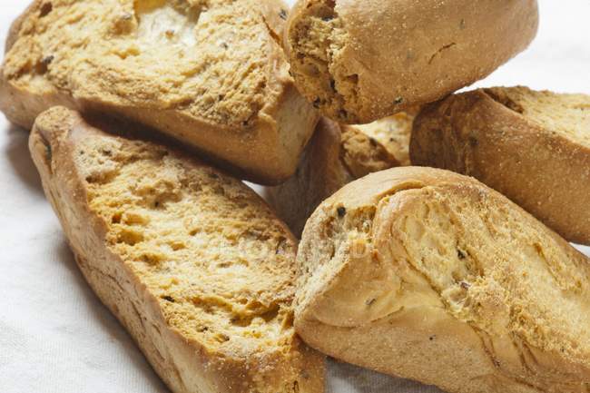 Сухий італійський хліб — стокове фото