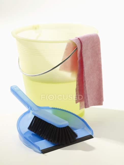 Various cleaning utensils — Stock Photo