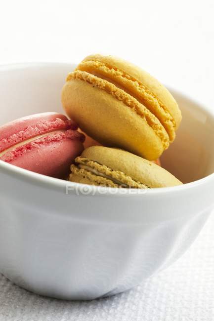 Different colored macarons — Stock Photo