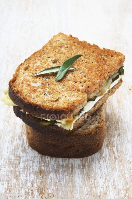 Toasted courgette sandwich — Stock Photo