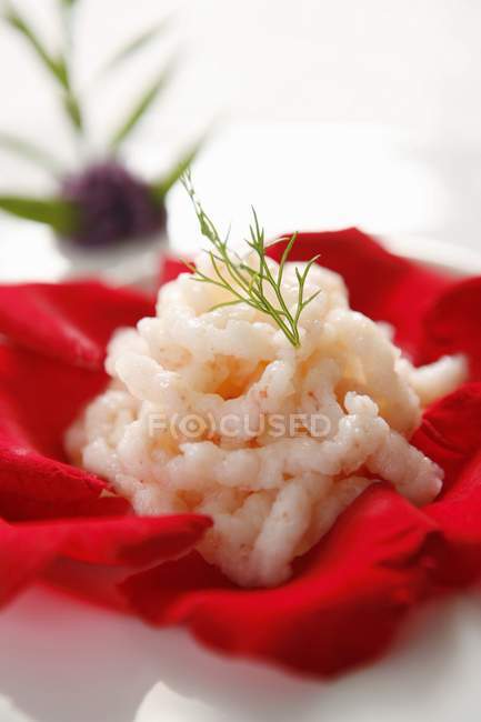 Fried peeled shrimps — Stock Photo