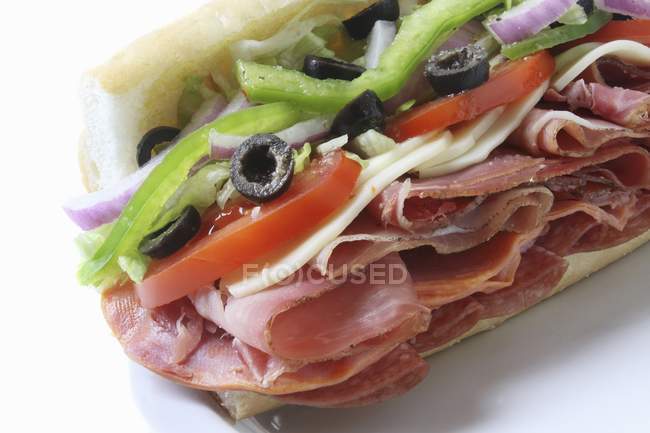 Sándwich de sub italiano - foto de stock