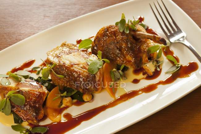 Moroccan style chicken — Stock Photo