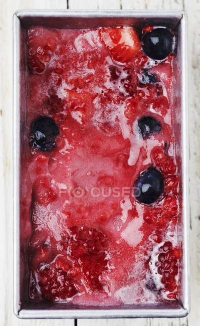 Домашний ягодный сорбет — стоковое фото