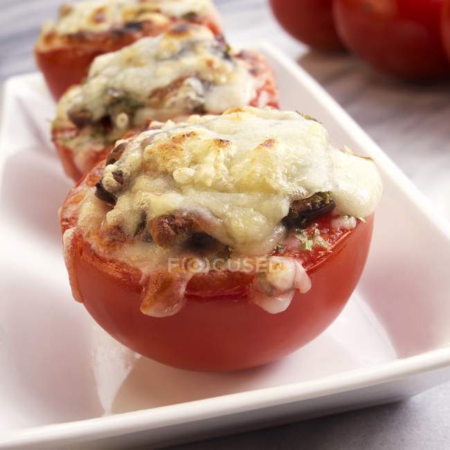 Mediterranean Stuffed Tomatoes — Stock Photo