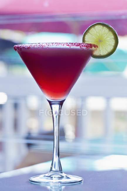 Hibiscus Infundido Tequila Margarita - foto de stock