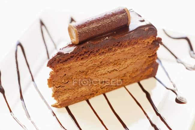 Schokoladen-Kaluha-Kuchen — Stockfoto