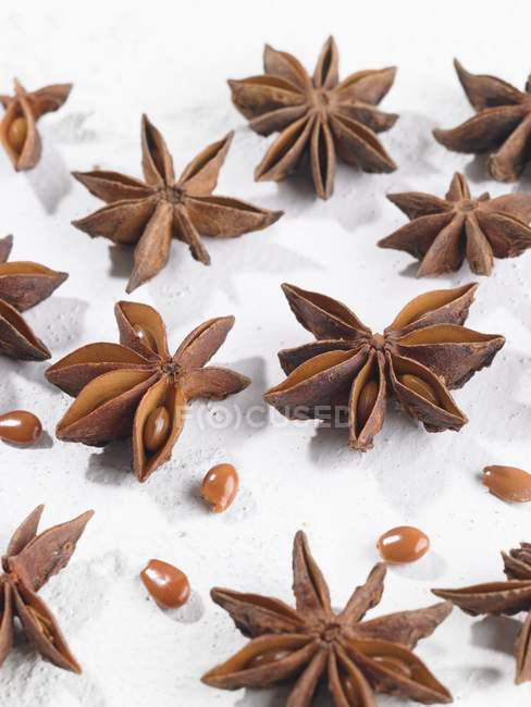 Several star anise — Stock Photo