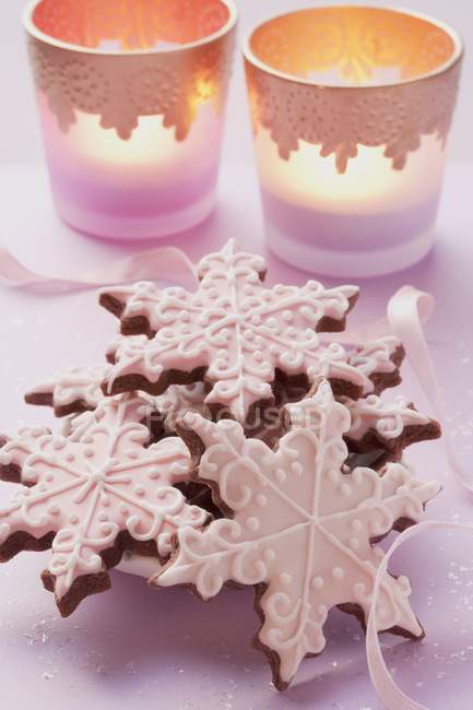Biscoitos de Natal em forma de estrela — Fotografia de Stock
