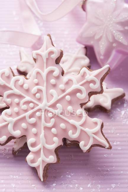 Biscuits de Noël en forme d'étoile — Photo de stock