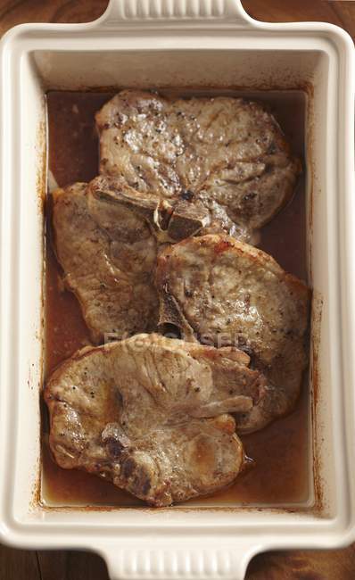 Roasted Bone-In Pork — Stock Photo