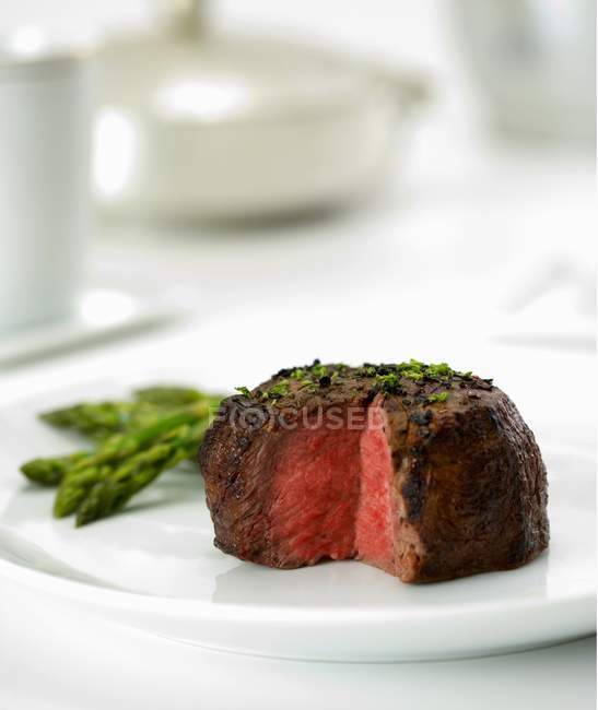 Beef Filet Cooked Rare — Stock Photo